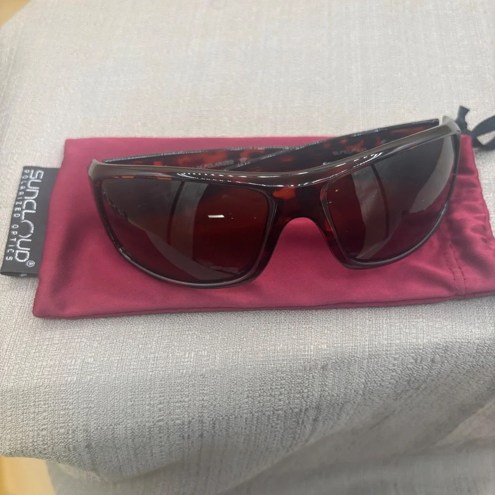 Suncloud Impulse Sunglasses Unisex OS Tortoise Excellent Polarized Sport Wrap
